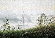 Caspar David Friedrich Elbschiff im Fruhnebel Germany oil painting artist